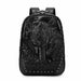 Wolf Head Punk Backpack 3D Embossed Shoulder Bag - Dazpy