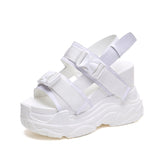 Super High Heel Wedge Platform Platform Sports Shoes - Dazpy