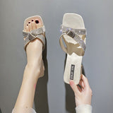 Ladies' Sandals And Slippers With Bow - Dazpy