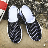 Men's Mesh Honeycomb Dense Mesh Outdoor Beach Half Slippers - Dazpy