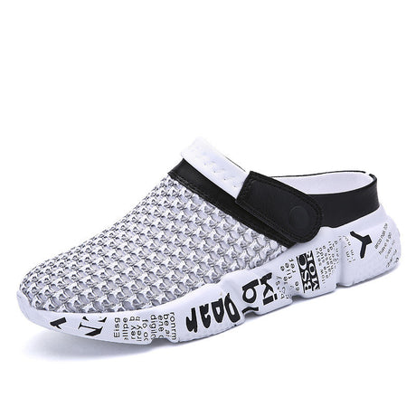 Men's Mesh Honeycomb Dense Mesh Outdoor Beach Half Slippers - Dazpy