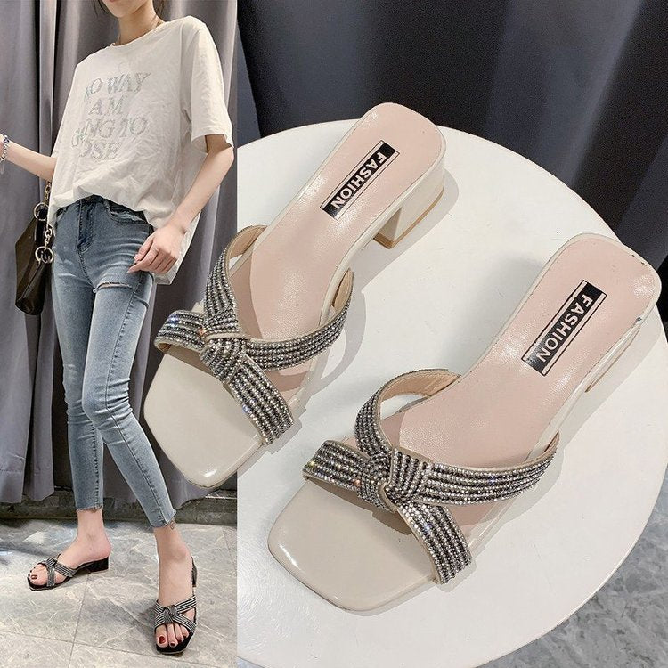 Summer Fashion Low-Heeled Simple Thick-Heeled Women'S Shoes - Dazpy