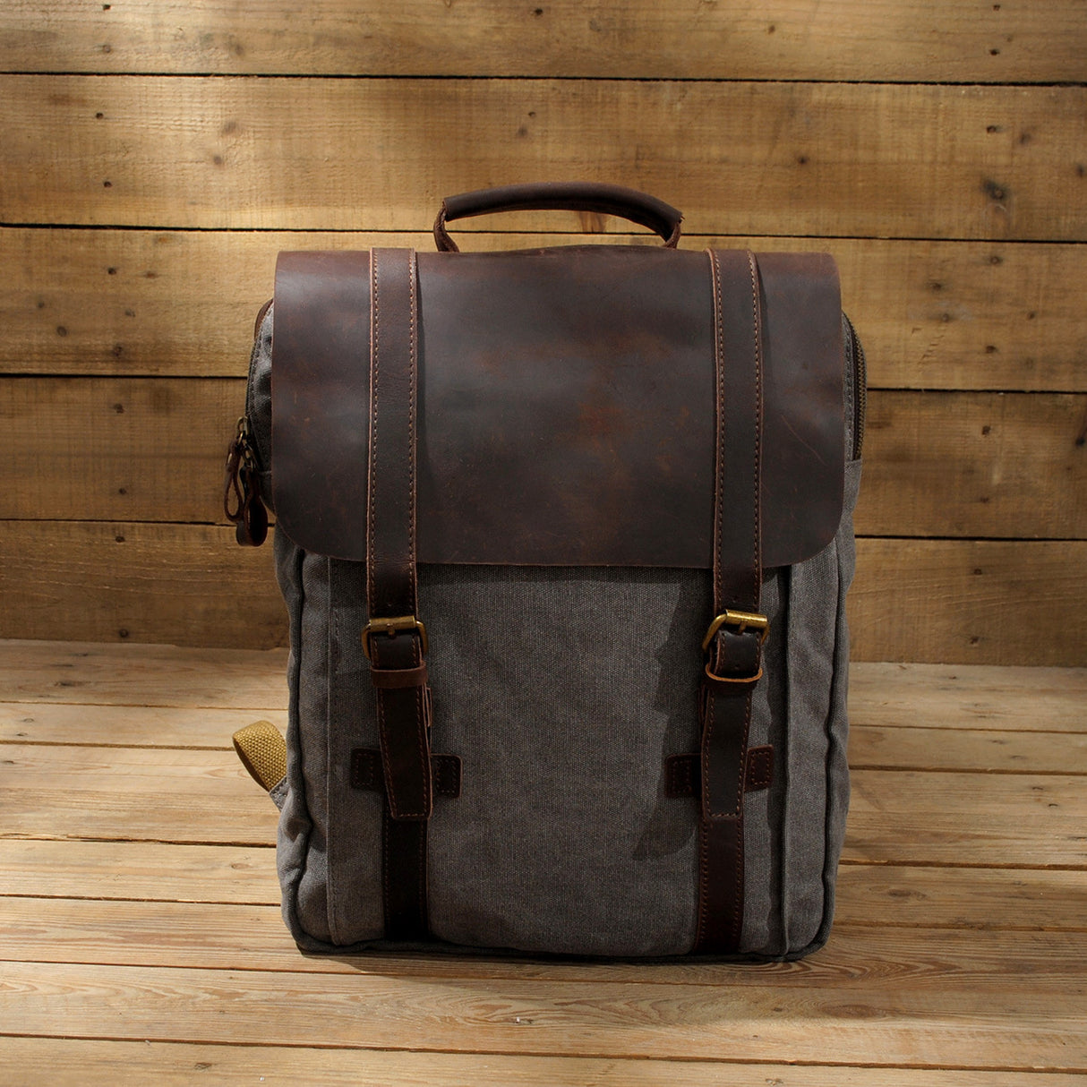 Waxed Canvas Backpack Urbs - Dazpy