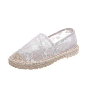 Fashion Simple Hollow Straw Fisherman Shoes