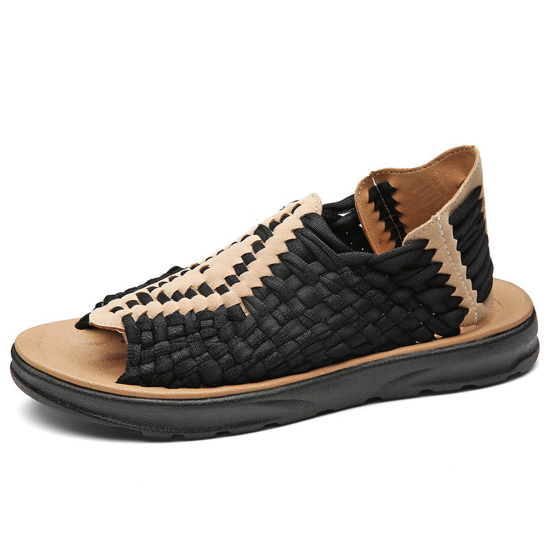 Men's Casual Set Foot Woven Sandals - Dazpy