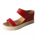 Hemp Rope Wedge Fish Mouth Women's Sandals