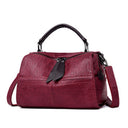 Large-capacity Boston Bag Soft Leather Pillow