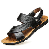 Outer Wear First Layer Leather Sandals And Slippers - Dazpy