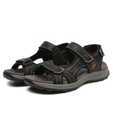 Men's Breathable Top Layer Leather Sandals - Dazpy