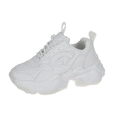 Breathable Sponge Cake Female Student Casual Dad White Shoes - Dazpy