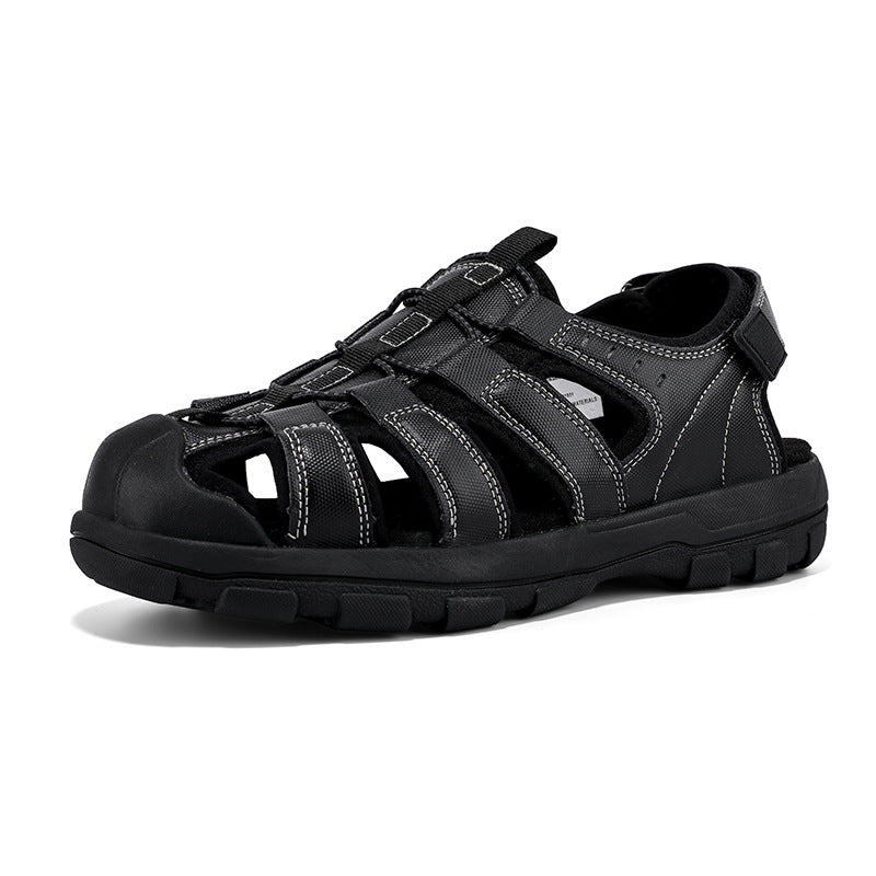 Men's Platform Toe Cap Sandals - Dazpy