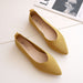 New Pointed Flat Knit Breathable Shallow Soft Sole Lazy Shoes - Dazpy