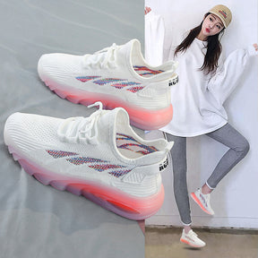 Fashion Ladies Simple Mesh Flying Knitting Shoes