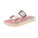 Flat Transparent Beach Slippers With One-word Buckle - Dazpy