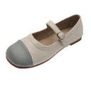 Soft Sole Pumps Fashionable One-Word Buckle Shoes