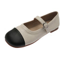 Soft Sole Pumps Fashionable One-Word Buckle Shoes