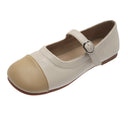 Soft Sole Pumps Fashionable One-Word Buckle Shoes