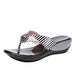 Casual Lady's Platform Toe Slippers - Dazpy