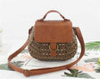 Antique straw woven bag messenger beach bag - Dazpy