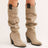 High-heeled Mid-tube Women's Leather Boots