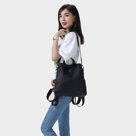 Korean Style Leather Fashion Handbags With Personality And Versatile Travel - Dazpy