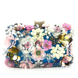 Ladies handmade colorful flower beaded bag - Dazpy