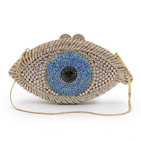 Women's bag eye diamond evening bag - Dazpy