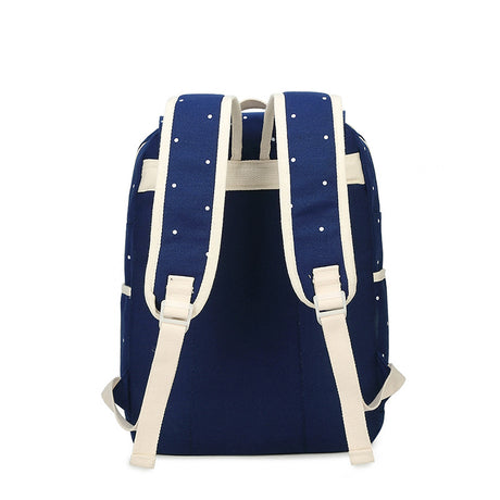 Canvas Print Polka Dot Backpack - Dazpy