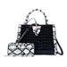 Single shoulderPattern Two-Piece Handbag Shoulder Bag - Dazpy