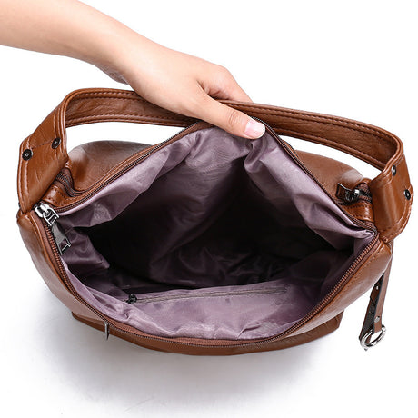 Soft leather shoulder bag - Dazpy