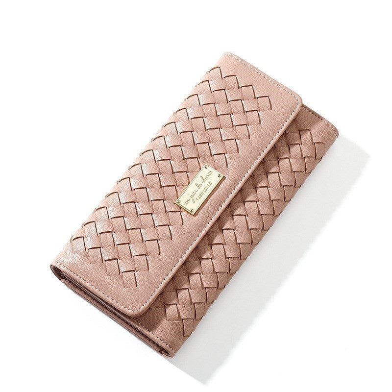 Woven Simple All-Match Retro Long Wallet - Dazpy