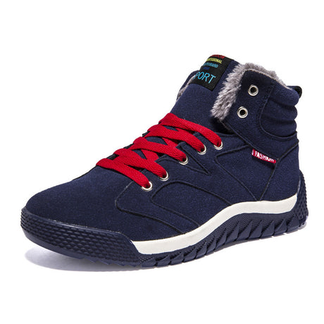 High-top warm and fleece cotton shoes - Dazpy