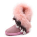 Winter Snow Boots Thick Fluffy Fox Fur Waterproof Non-slip Warm Cotton - Dazpy