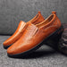 Casual Leather Shoes Korean Fashion Men's Leather Shoes - Dazpy