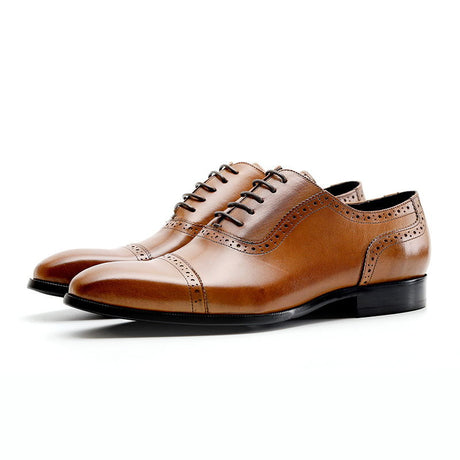 Men's three joint leather shoes - Dazpy