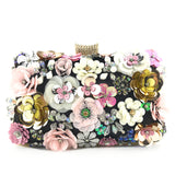 Ladies handmade colorful flower beaded bag - Dazpy