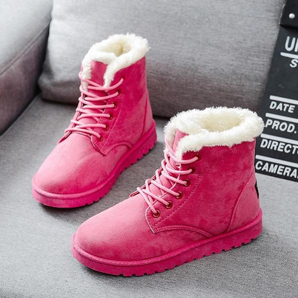 Snow boots with short tube plus velvet booties - Dazpy