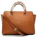 Smiley cross pattern shoulder bag