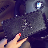 Women's skull soft wallet - Dazpy