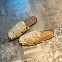 Baotou Drag Women Fashion All-match Retro Woven Soft Bottom Non-slip Sandals And Slippers Tide