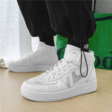 Sports And Leisure High-top Winter Plus Velvet Warm Cotton Shoes - Dazpy