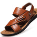 Summer Sandals Men's Leather Sandals And Slippers Casual And Breathable - Dazpy