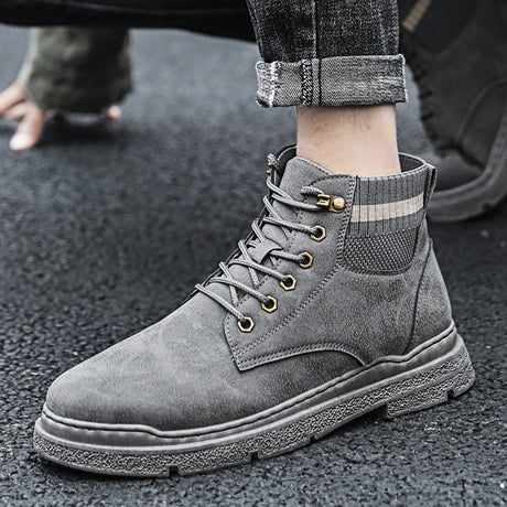 DroKorean Style Trendy High-top Men's Shoes - Dazpy