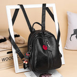 Winter new women's soft backpack south Korean version of the backpack - Dazpy