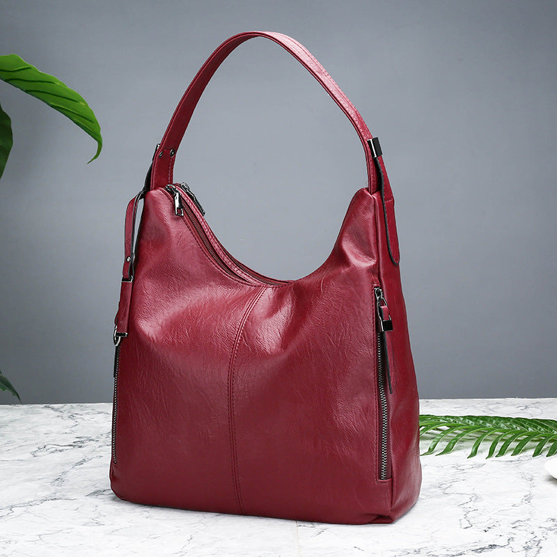 Soft leather shoulder bag - Dazpy