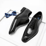 Leather Shoes Men's Business Casual Fashion Suit - Dazpy