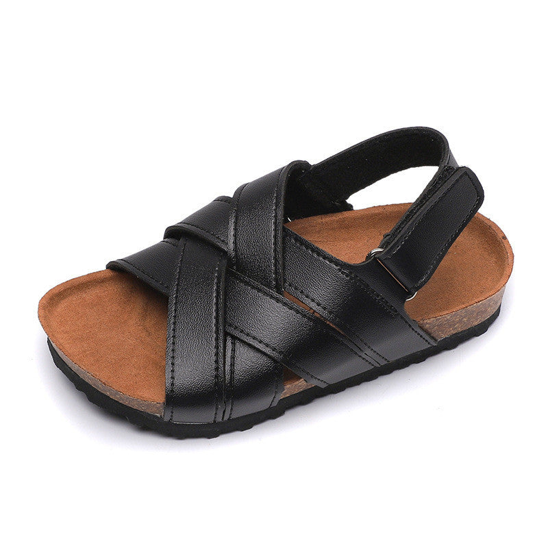 Summer Children's Cork Sandals Non-Slip Boy Shoes - Dazpy