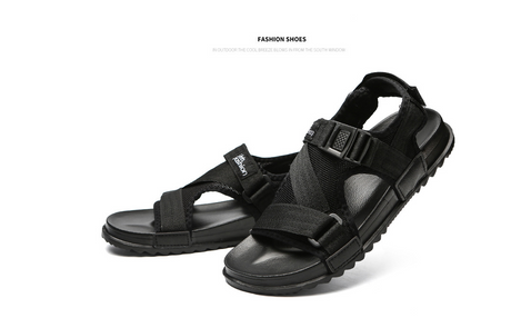 Summer new men's beach sandals Korean version of the wild buckle men's shoes - Dazpy