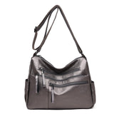 Casual soft leather diagonal bag - Dazpy