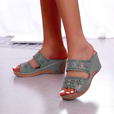 Slope Heel Summer Sandals And Slippers - Dazpy